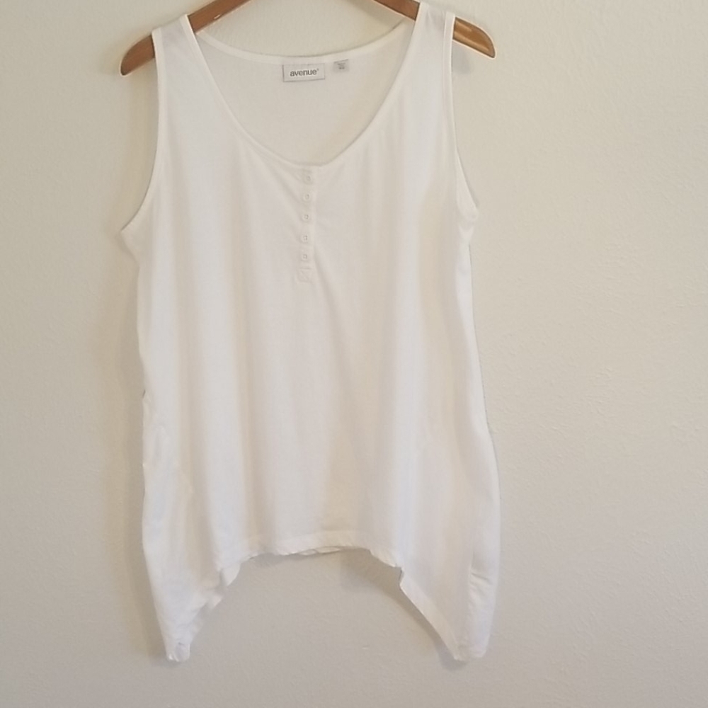 Avenue White Women's Tank